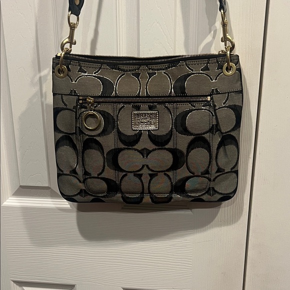 Coach Handbags - Coach Brown Signature Shoulder Bag